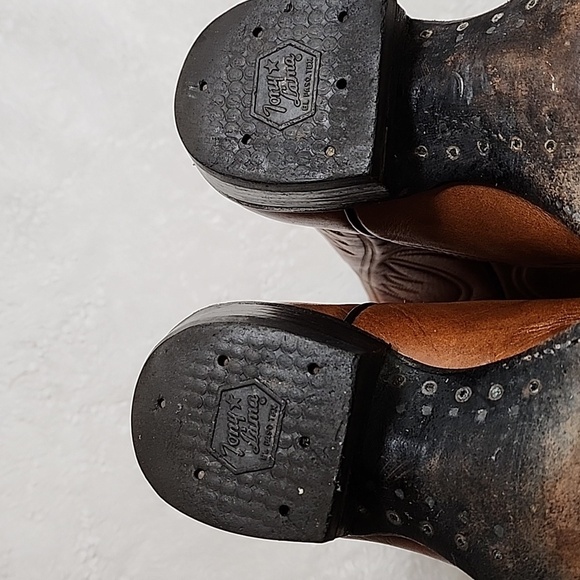 Tony Lama Vintage Western Boots Black Label Womens 6.5 B - Picture 14 of 17